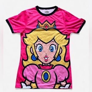 Universal Studios Hollywood Super Nintendo World Princess Peach T-Shirt Small